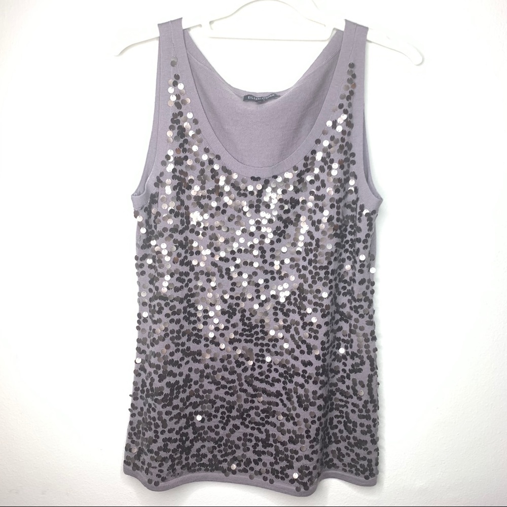 Eileen Fisher Sequin Sweater Top Size S